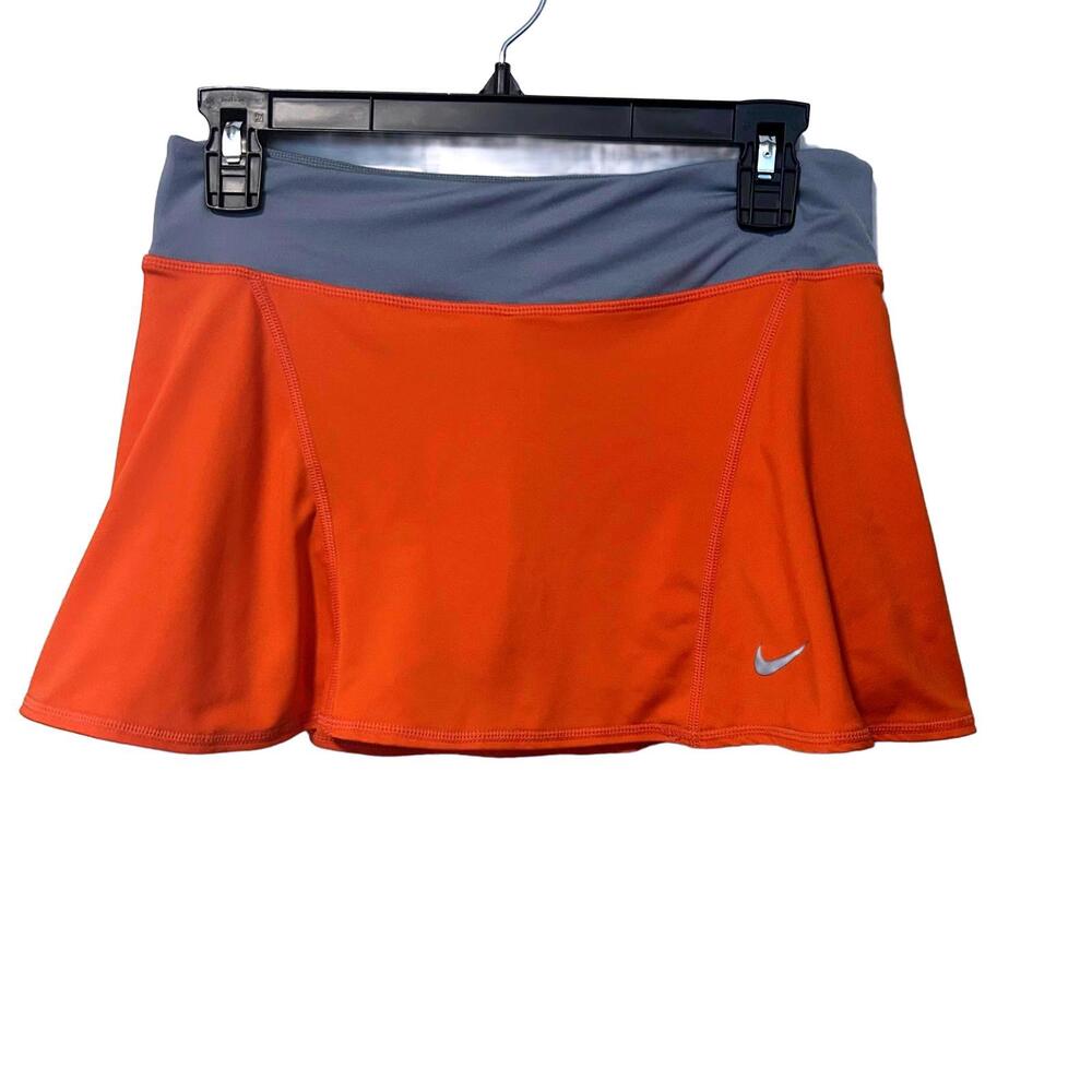 Orange Gray Mini Skort Size Medium